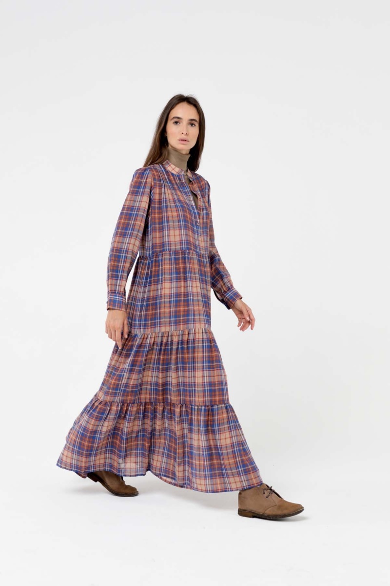Robe Bohème Carreaux Lusaka CHARLIE JOE