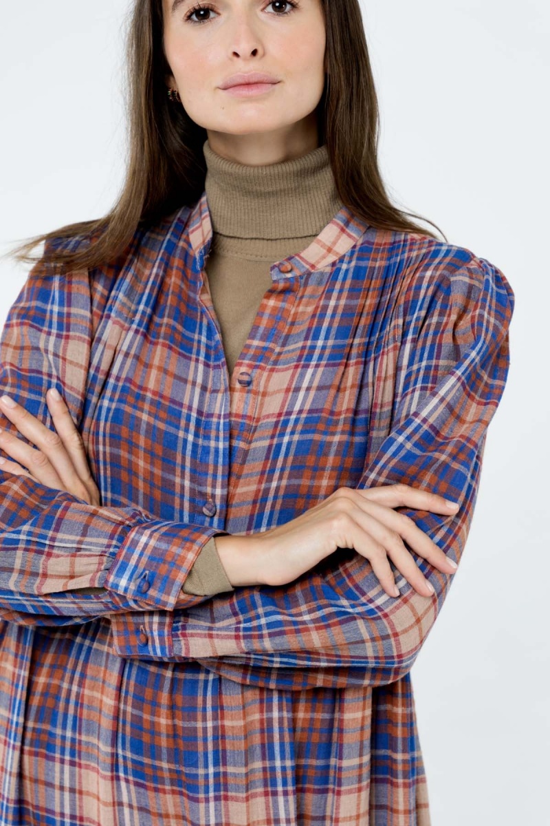 Robe Bohème Carreaux Lusaka CHARLIE JOE